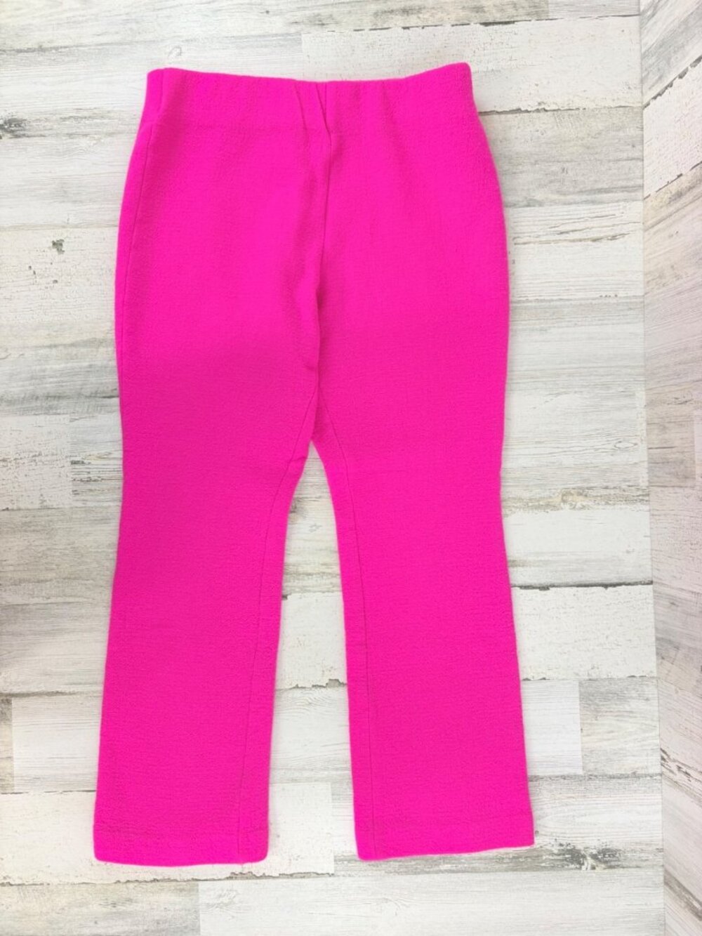 Ann Mashburn Sz S M Faye Flare Cropped Pants Womens Pink Wool - Picture 2 of 16